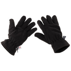 Рукавиці флісові MFH Fleece Thinsulate Чорні, Black