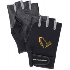 Перчатки Savage Gear Neoprene Half Finger M ц:black