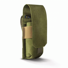 Подсумок закрытый с клапаном для двух магазинов АК/М16 на липучке Olive