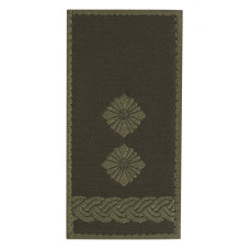 Погон НГУ на липучке Подполковник (жаккард) олива