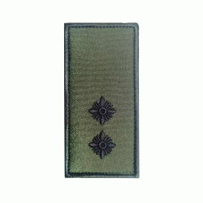 Погон вышитый Лейтенант на липучке (Olive)