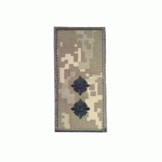 Погон вышитый Лейтенант на липучке (Ukrainian Digital Camo (MM-14))