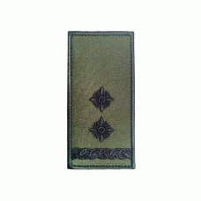 Погон вышитый Подполковник на липучке Olive