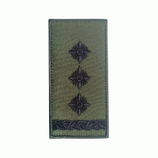Погон вышитый Полковник на липучке Olive
