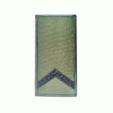 Погон вышитый Старший солдат на липучке Olive
