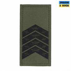 Погон ЗСУ на липучке Старший сержант (жаккард) олива