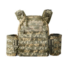 Разгрузочный жилет Плитоноска быстрый сброс MOLLE Восток 24 Украина ММ-14, Пиксель