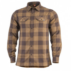Рубашка Pentagon Drifter Flannel клетка коричневая