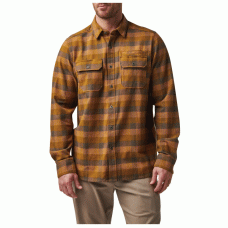 Сорочка тактична 5.11 Tactical® Lester Flannel Plaid Long Sleeve Shirt Brown Duck Plaid