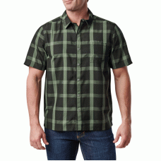 Сорочка тактична 5.11 Tactical Nate Short Sleeve Shirt Black Plaid