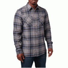 Рубашка тактическая 5.11 Tactical® Silverwood Flannel Plaid Long Sleeve Shirt Overcast Grey Plaid