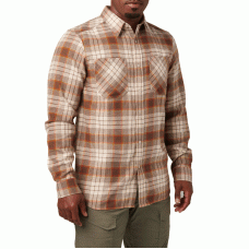 Рубашка тактическая 5.11 Tactical® Silverwood Flannel Plaid Long Sleeve Shirt Sand Dune Plaid
