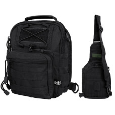 Рюкзак однолямочный MFH Shoulder Bag Black
