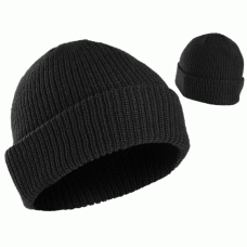 Шапка акриловая крупной вязки Beanie Cap Black