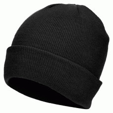 Шапка акриловая тонкой вязки Beanie Cap Black