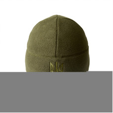 Шапка флисовая Без Отворота С Трезубцем Dark olive, Dark olive, L