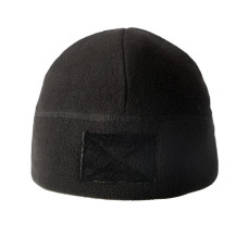 Шапка флисовая без отворота Vik-Tailor с липучками Черная, Black