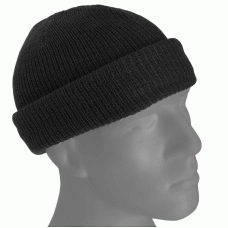 Шапка патрульная шерстяная US WATCH CAP Black