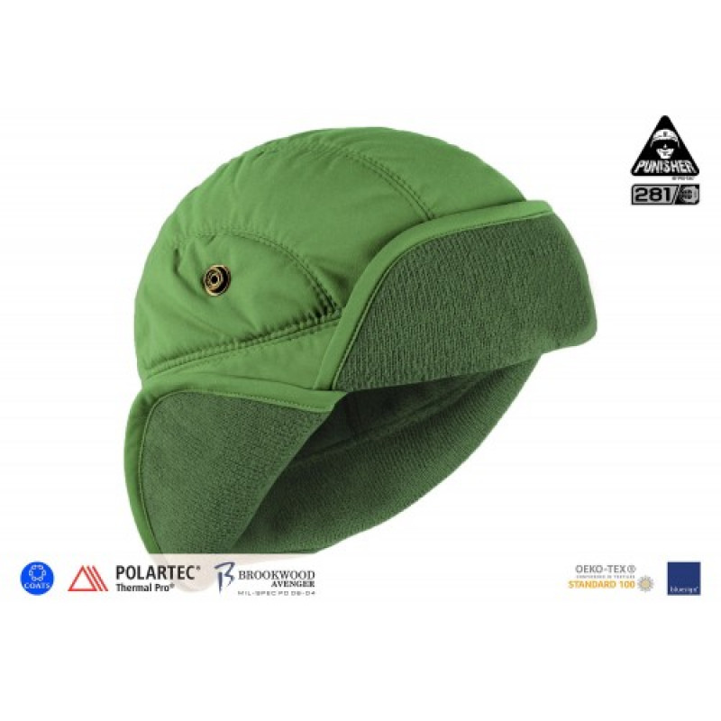 Шапка полевая зимняя PCWAH-P.Fill (Punisher Combat Winter Ambush Hat, Polartec P.Fill/Thermal pro), Olive Drab арт. UA281-10031-OD