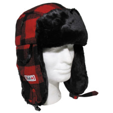Шапка ушанка Fox Outdoor Красно-Черная