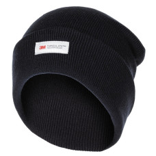 Шапка в`язана утеплена з відворотом MFH 3M Thinsulate Синя, Navy Blue