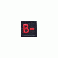 Шеврон вишитий група крові квадратний B (III) Rh- (Black), Другие