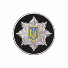 Шеврон вишитий кокарда Поліція (Black), Другие