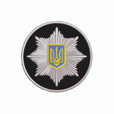 Шеврон вышитый кокарда Полиция (Black)