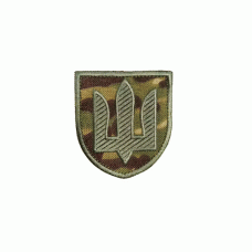 Шеврон вишитий нарукавний ЗСУ Multicam