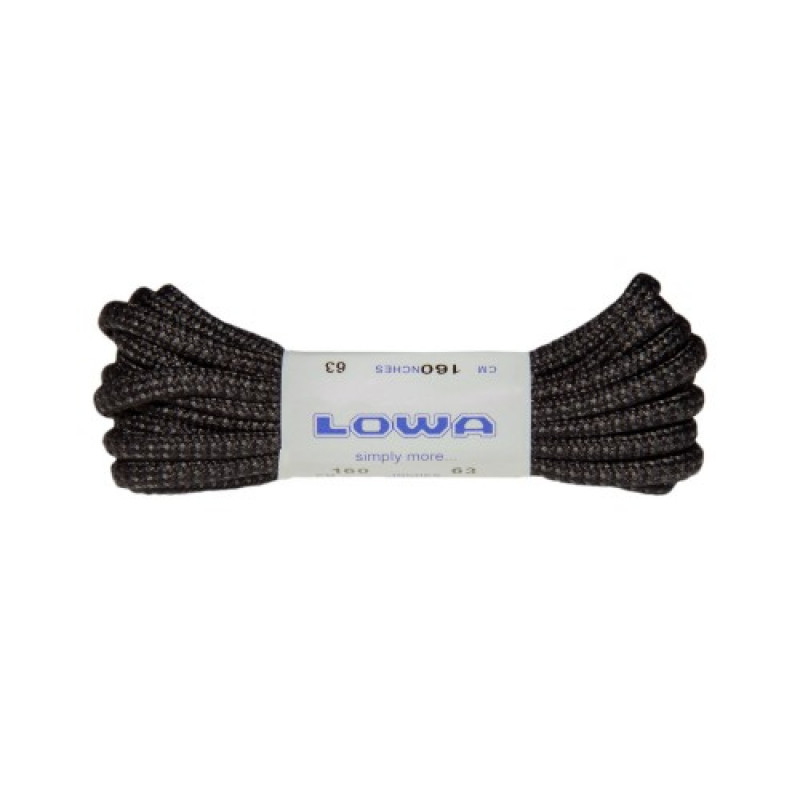 Шнурки Lowa ATC MID 160 cm, black/grey dotted