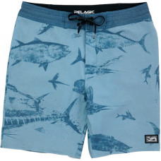 Шорты Pelagic Deep Drop Fishing Short - Gyotaku. 33. Slate