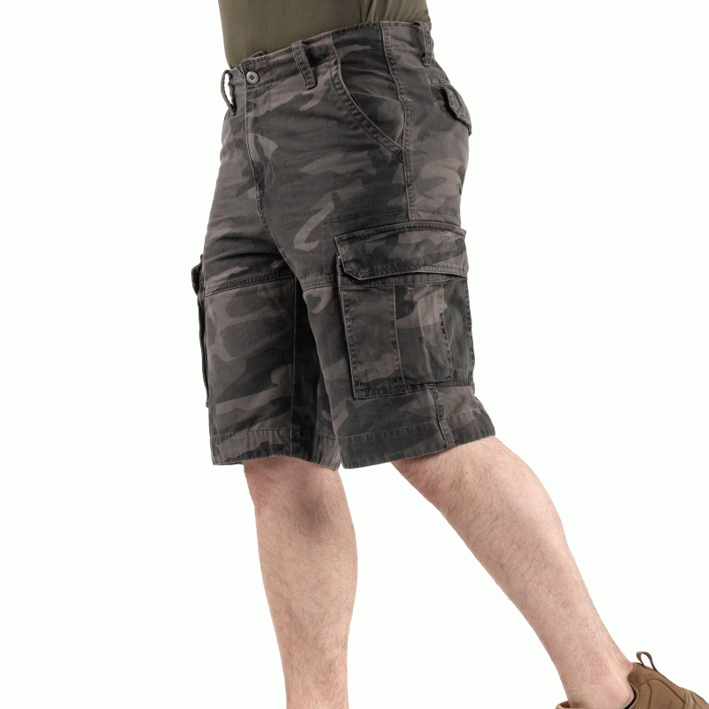 Шорти Sturm Mil-Tec® US Vintage Shorts Prewash Dark camo