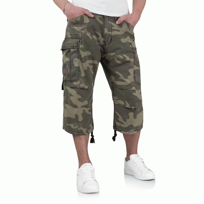 Шорты SURPLUS ENGINEER VINTAGE 3/4 (Black camo), Surplus Raw Vintage®