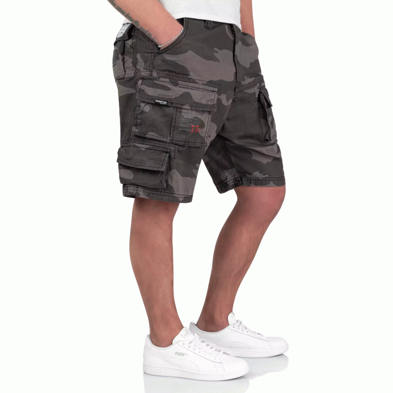Шорты SURPLUS TROOPER SHORTS (Black camo), Surplus Raw Vintage®
