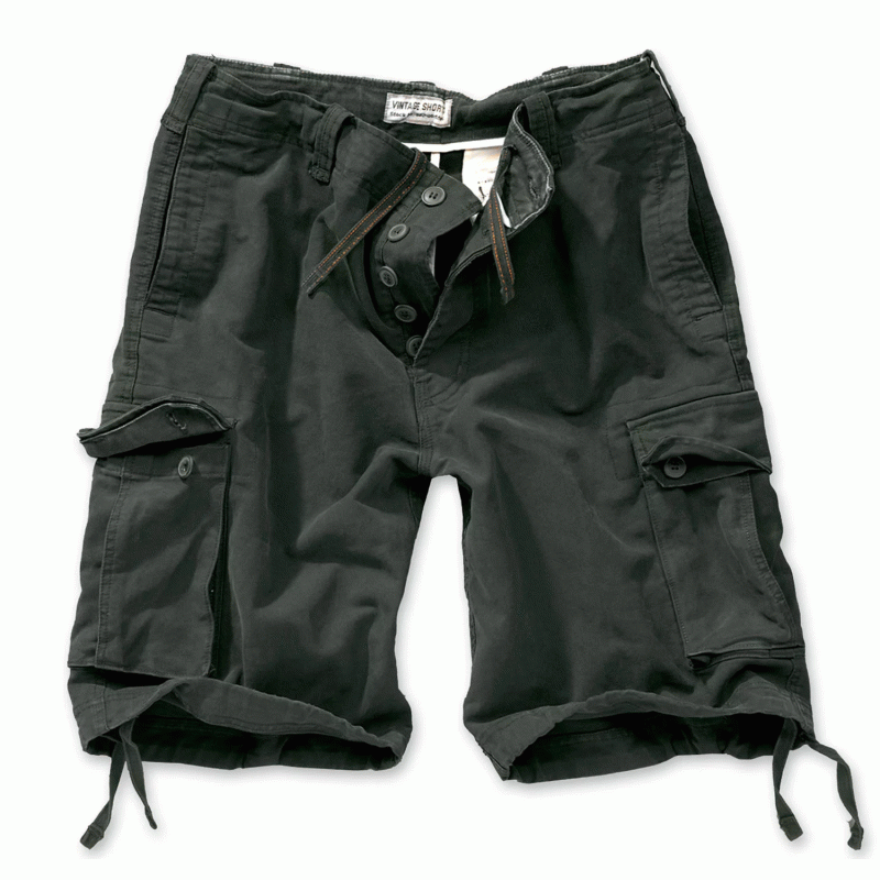 Шорты SURPLUS VINTAGE SHORTS WASHED Black