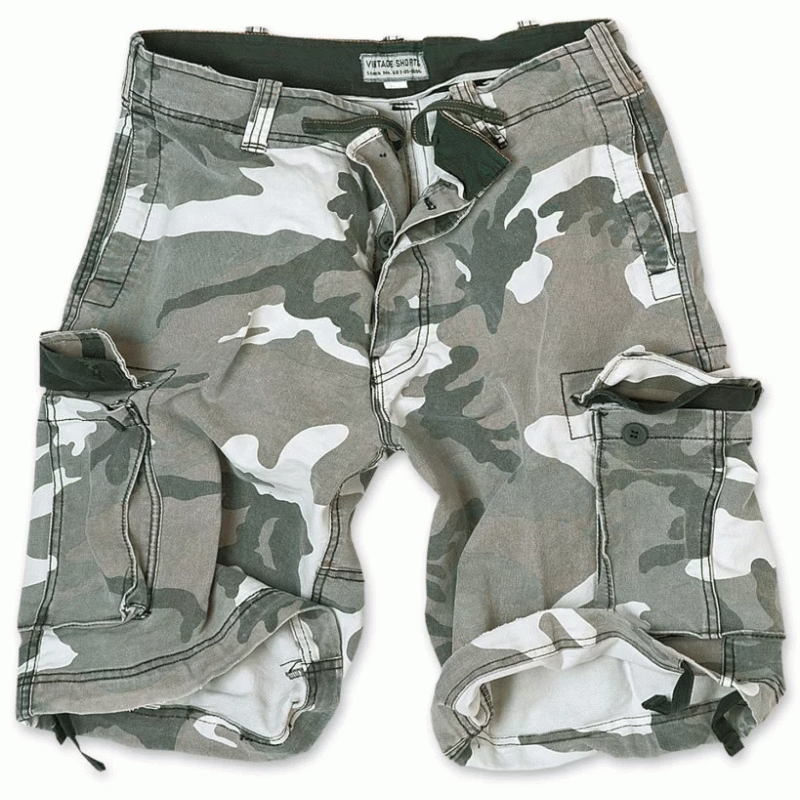Шорты SURPLUS VINTAGE SHORTS WASHED (Камуфляж Urban), Surplus Raw Vintage®