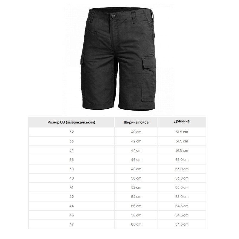 Шорты тактические Pentagon BDU 2.0 Black, Black, US