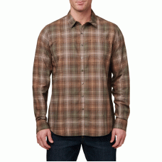 Сорочка тактична 5.11 Igor Plaid Long Sleeve Shirt (Umber Brown Plaid), 5.11 ®