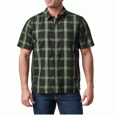 Сорочка тактична 5.11 Tactical Nate Short Sleeve Shirt (Black Plaid)