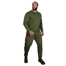 Спортивний костюм Basic Cotton Олива 7382