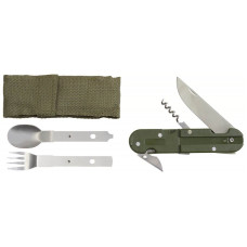 Столовый набор MFH Cutlery Set Olive