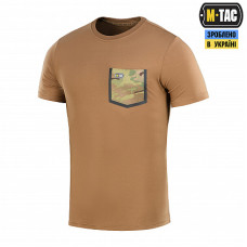 M-Tac футболка с карманом 93/7 Coyote Brown