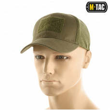 M-Tac бейсболка с липучкой и сеткой Olive