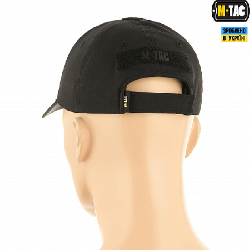 M-Tac бейсболка тактическая Flex Lightweight Black