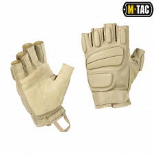 M-Tac перчатки беспалые кожаные Assault Tactical Mk.1 Khaki