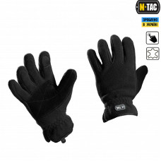 M-Tac перчатки Winter Tactical Windblock 295 Black