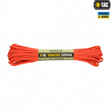 M-Tac паракорд Survival Safety Orange 15м