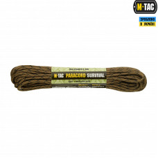 M-Tac паракорд Survival Coyote Camo 15м