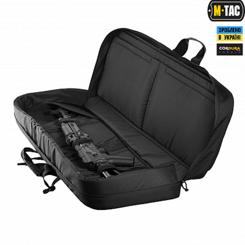 M-Tac чохол для зброї Elite 100 см. (2 відділення) з лямками Black