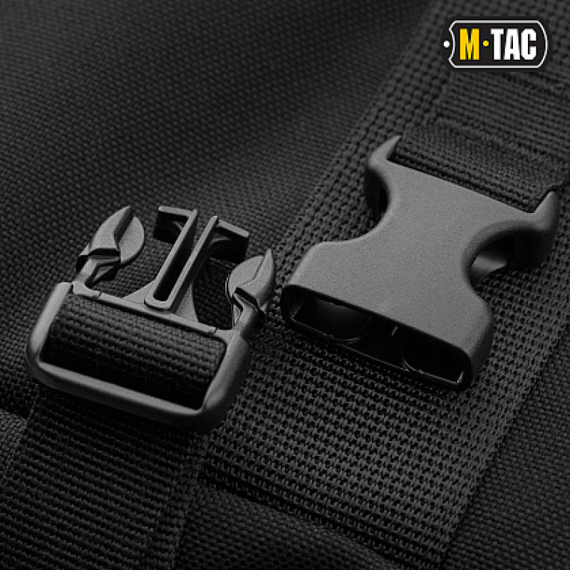 M-Tac чохол для зброї Elite 100 см. (2 відділення) з лямками Black